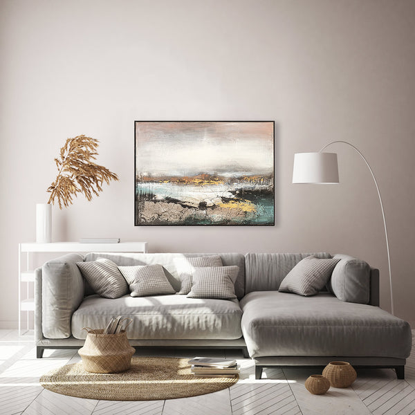 Oil on Canvas 05 Framed Abstract Painting 90 x 120cm - Berkeley Designs