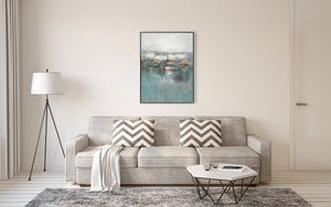 Oil on Canvas 06 Framed Abstract Painting 90 x 120cm - Berkeley Designs