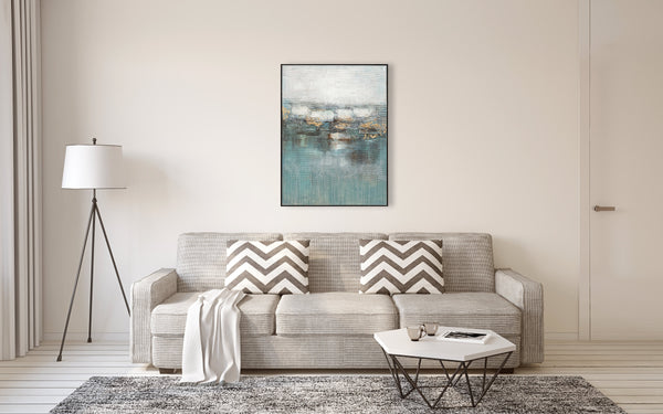 Oil on Canvas 06 Framed Abstract Painting 90 x 120cm - Berkeley Designs