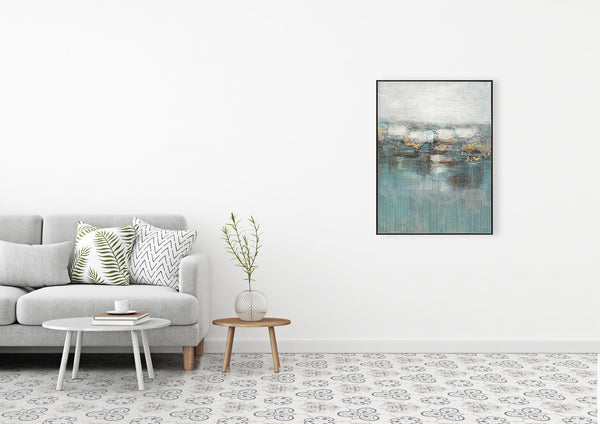 Oil on Canvas 06 Framed Abstract Painting 90 x 120cm - Berkeley Designs