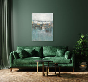 Oil on Canvas 06 Framed Abstract Painting 90 x 120cm - Berkeley Designs
