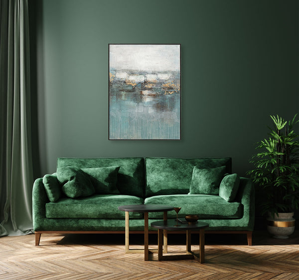 Oil on Canvas 06 Framed Abstract Painting 90 x 120cm - Berkeley Designs