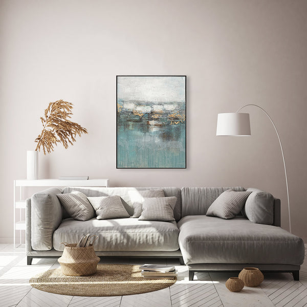 Oil on Canvas 06 Framed Abstract Painting 90 x 120cm - Berkeley Designs