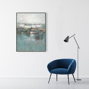 Oil on Canvas 06 Framed Abstract Painting 90 x 120cm - Berkeley Designs
