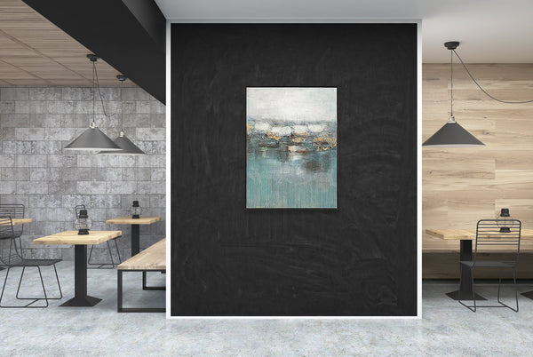 Oil on Canvas 06 Framed Abstract Painting 90 x 120cm - Berkeley Designs