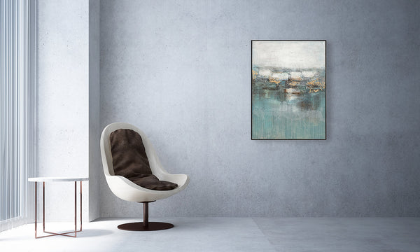 Oil on Canvas 06 Framed Abstract Painting 90 x 120cm - Berkeley Designs