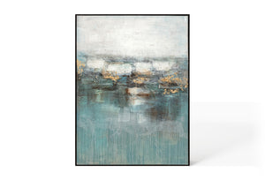 Oil on Canvas 06 Framed Abstract Painting 90 x 120cm - Berkeley Designs