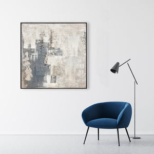 Oil on Canvas 07 Framed Abstract Painting 100 x 100cm - Berkeley Designs