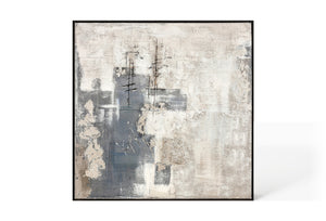 Oil on Canvas 07 Framed Abstract Painting 100 x 100cm - Berkeley Designs