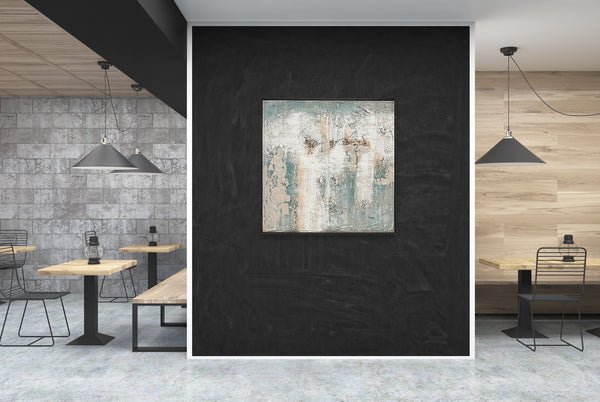 Oil on Canvas 08 Framed Abstract Painting 100 x 100cm - Berkeley Designs