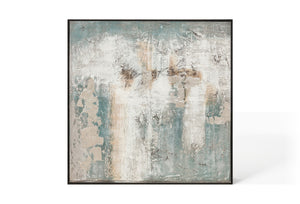 Oil on Canvas 08 Framed Abstract Painting 100 x 100cm - Berkeley Designs