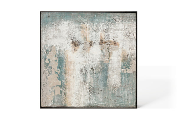 Oil on Canvas 08 Framed Abstract Painting 100 x 100cm - Berkeley Designs