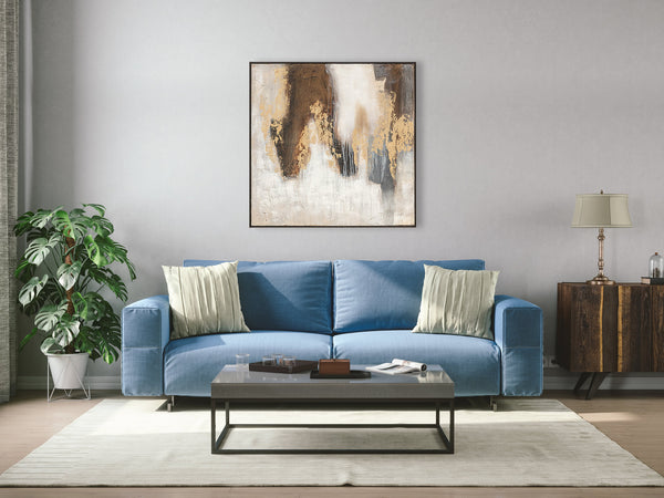 Oil on Canvas 09 Framed Abstract Painting 100 x 100cm - Berkeley Designs