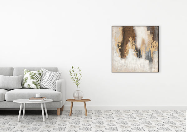 Oil on Canvas 09 Framed Abstract Painting 100 x 100cm - Berkeley Designs