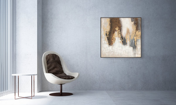 Oil on Canvas 09 Framed Abstract Painting 100 x 100cm - Berkeley Designs