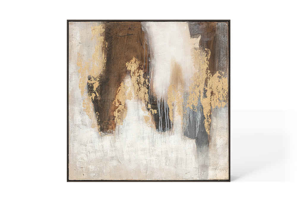Oil on Canvas 09 Framed Abstract Painting 100 x 100cm - Berkeley Designs
