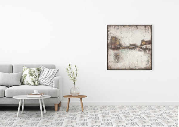 Oil on Canvas 10 Framed Abstract Painting 100 x 100cm - Berkeley Designs