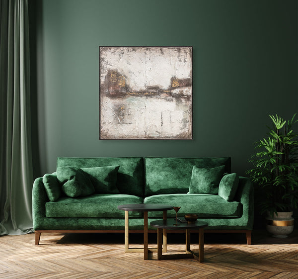 Oil on Canvas 10 Framed Abstract Painting 100 x 100cm - Berkeley Designs