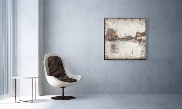 Oil on Canvas 10 Framed Abstract Painting 100 x 100cm - Berkeley Designs