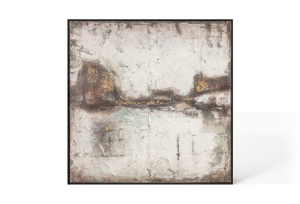 Oil on Canvas 10 Framed Abstract Painting 100 x 100cm - Berkeley Designs