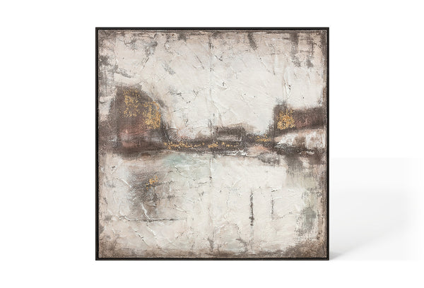 Oil on Canvas 10 Framed Abstract Painting 100 x 100cm - Berkeley Designs