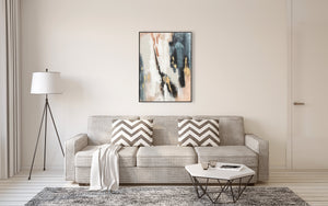 Oil on Canvas 11 Framed Abstract Painting 90 x 120cm - Berkeley Designs