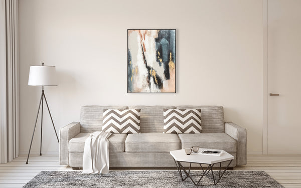 Oil on Canvas 11 Framed Abstract Painting 90 x 120cm - Berkeley Designs