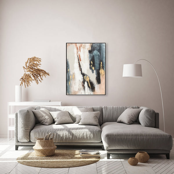 Oil on Canvas 11 Framed Abstract Painting 90 x 120cm - Berkeley Designs