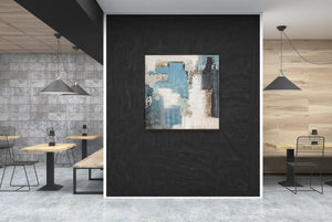 Oil on Canvas 12 Framed Abstract Painting 100 x 100cm - Berkeley Designs