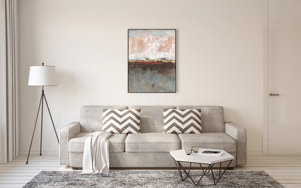 Oil on Canvas 13 Framed Abstract Painting 90 x 120cm - Berkeley Designs