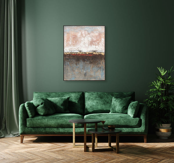 Oil on Canvas 13 Framed Abstract Painting 90 x 120cm - Berkeley Designs