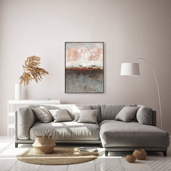 Oil on Canvas 13 Framed Abstract Painting 90 x 120cm - Berkeley Designs