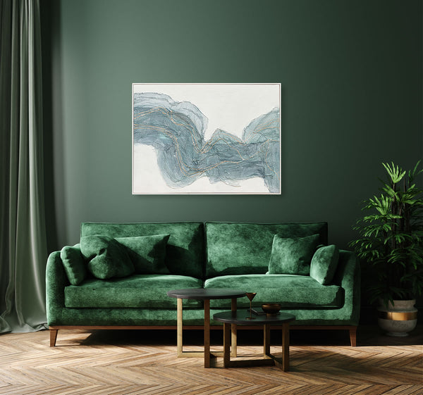 Oil on Canvas 14 Framed Abstract Painting 120 x 90cm - Berkeley Designs