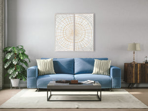 Abstract Design 15 Framed Canvas Art 100 x 100cm - Berkeley Designs