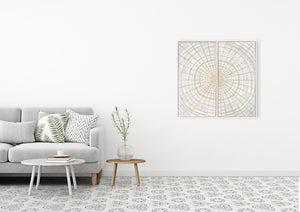 Abstract Design 15 Framed Canvas Art 100 x 100cm - Berkeley Designs