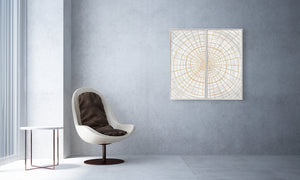 Abstract Design 15 Framed Canvas Art 100 x 100cm - Berkeley Designs