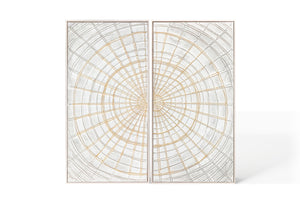 Abstract Design 15 Framed Canvas Art 100 x 100cm - Berkeley Designs