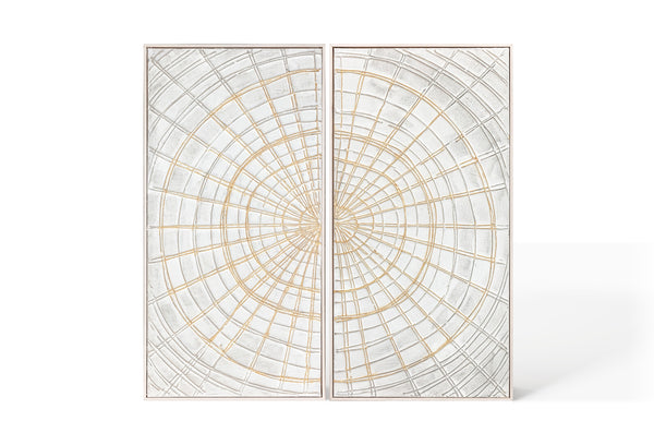 Abstract Design 15 Framed Canvas Art 100 x 100cm - Berkeley Designs