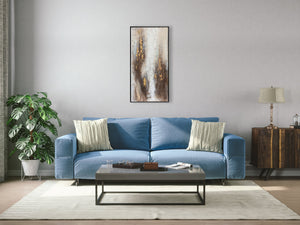 Oil on Canvas 16 Framed Abstract Painting 50 x 100cm - Berkeley Designs
