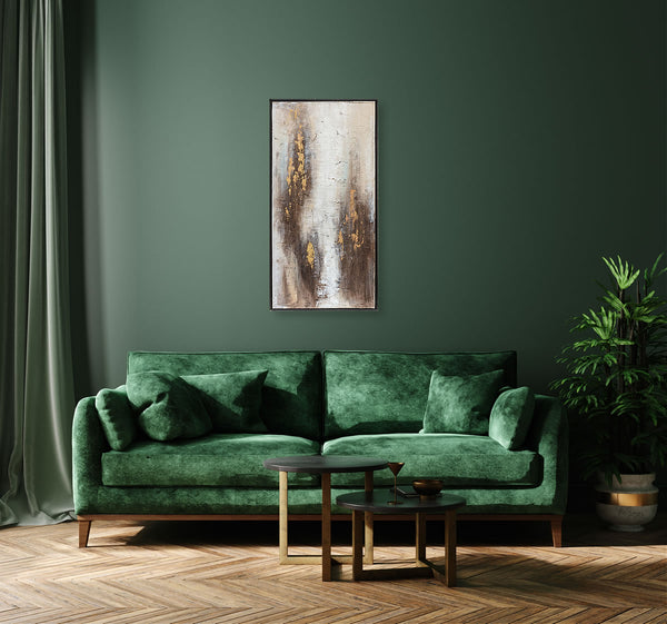 Oil on Canvas 16 Framed Abstract Painting 50 x 100cm - Berkeley Designs