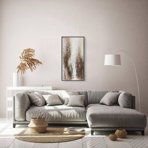 Oil on Canvas 16 Framed Abstract Painting 50 x 100cm - Berkeley Designs