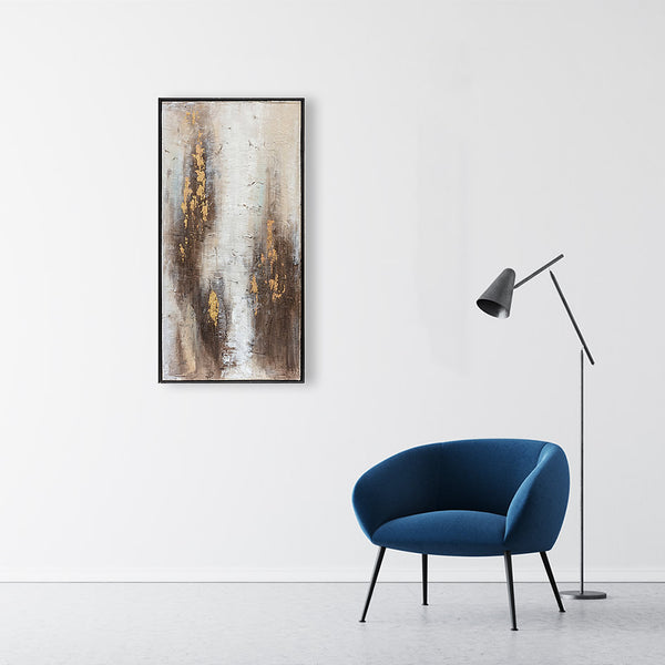 Oil on Canvas 16 Framed Abstract Painting 50 x 100cm - Berkeley Designs