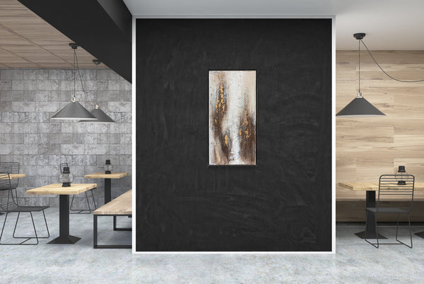 Oil on Canvas 16 Framed Abstract Painting 50 x 100cm - Berkeley Designs