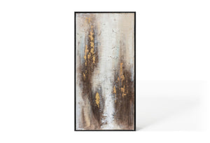 Oil on Canvas 16 Framed Abstract Painting 50 x 100cm - Berkeley Designs