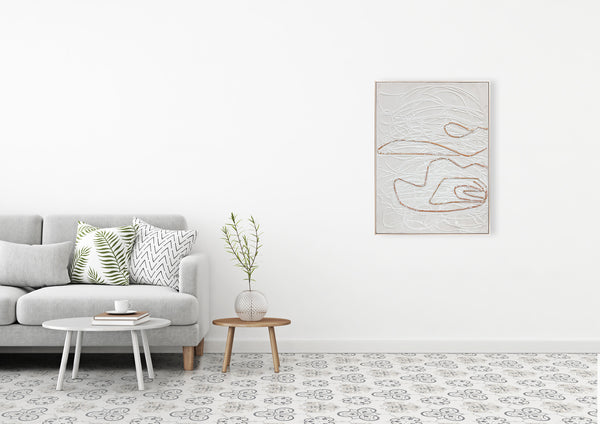 Abstract Design 17 Framed Oil on Canvas 90 x 120cm - Berkeley Designs
