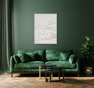 Abstract Design 17 Framed Oil on Canvas 90 x 120cm - Berkeley Designs