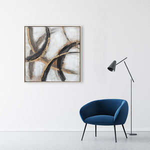 Oil on Canvas 19 Framed Abstract Painting 80 x 80cm - Berkeley Designs