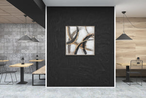 Oil on Canvas 19 Framed Abstract Painting 80 x 80cm - Berkeley Designs