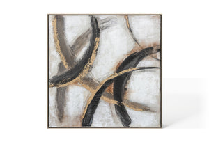 Oil on Canvas 19 Framed Abstract Painting 80 x 80cm - Berkeley Designs