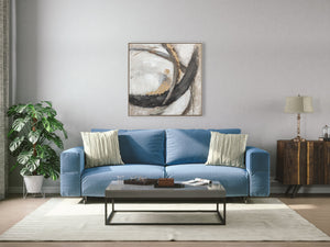 Oil on Canvas 20 Framed Abstract Painting 80 x 80cm - Berkeley Designs